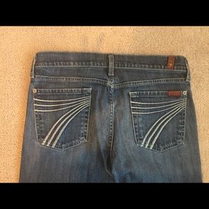 7 for all mankind wide leg size 29